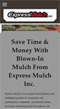 Mobile Screenshot of expressmulchblowing.com