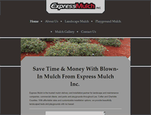 Tablet Screenshot of expressmulchblowing.com